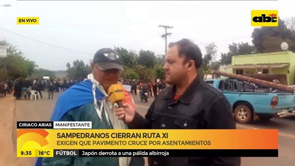 Sanpedranos cierran ruta XI - ABC Noticias - ABC Color