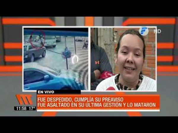 Intentó defender la plata con su vida