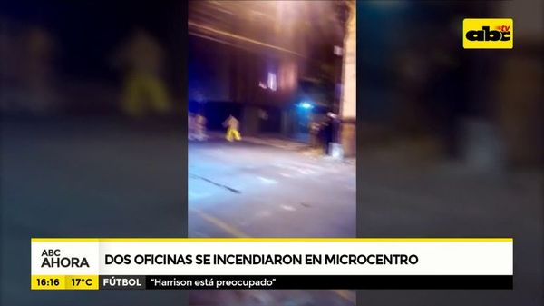 Dos oficinas de incendiaron en microcentro - ABC Noticias - ABC Color