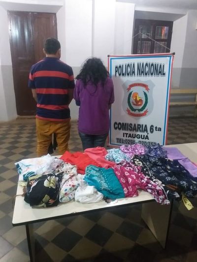 Recuperan ropas robadas de una boutique del poder de una pareja - Nacionales - ABC Color