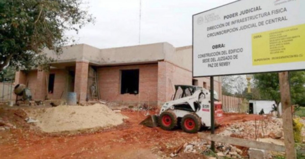 En Ñemby sigue con todo construcción del juzgado