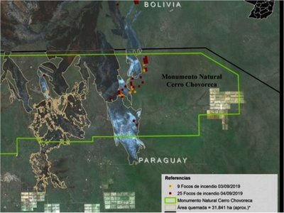 La WWF detecta 34   nuevos focos de incendio en el   cerro Chovoreca