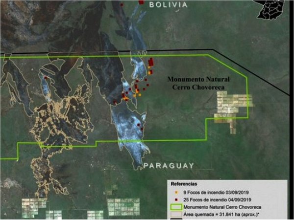 La WWF detecta 34 nuevos focos de incendio en el cerro Chovoreca