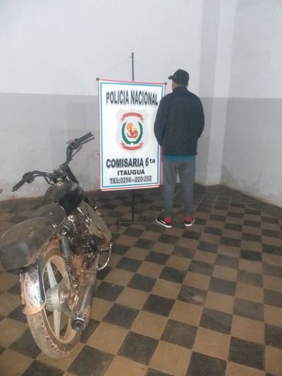 Recuperan motocicleta robada en Itauguá - Nacionales - ABC Color