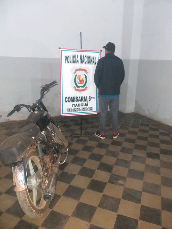 Recuperan motocicleta robada en Itauguá - Nacionales - ABC Color