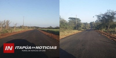 AVANZA CONSTRUCCIÓN DE ASFALTADOS  EN SAN PEDRO DEL PARANÁ.