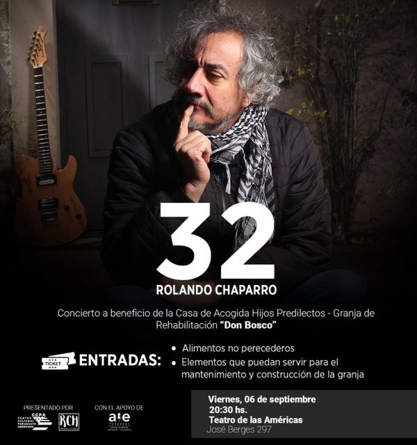 En concierto benéfico, Rolando Chaparro celebrará 32 años de carrera artística - .::RADIO NACIONAL::.