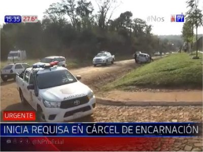 Cárcel de Encarnación: Inician requisa para desarmar a reos