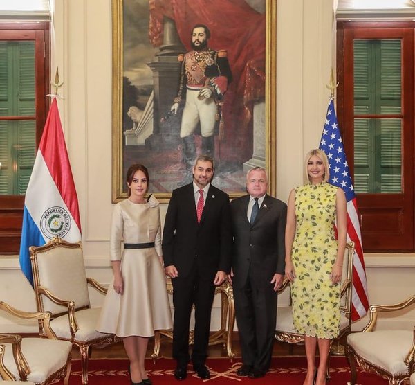 Mario Abdo recibió en el Palacio de Gobierno a Ivanka Trump