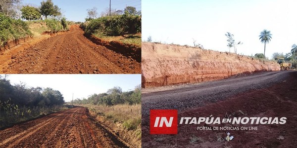 INTERVENCIÓN EN CAMINOS VECINALES NO PARAN EN SAN PEDRO DEL PARANÁ..