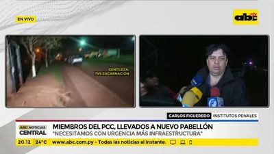 Miembros del PCC, llevados a nuevo pabellón - ABC Noticias - ABC Color