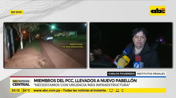 Miembros del PCC, llevados a nuevo pabellón - ABC Noticias - ABC Color