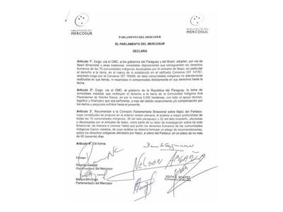 Parlasur: Instan a que Itaipú pague su deuda con  indígenas que afectó