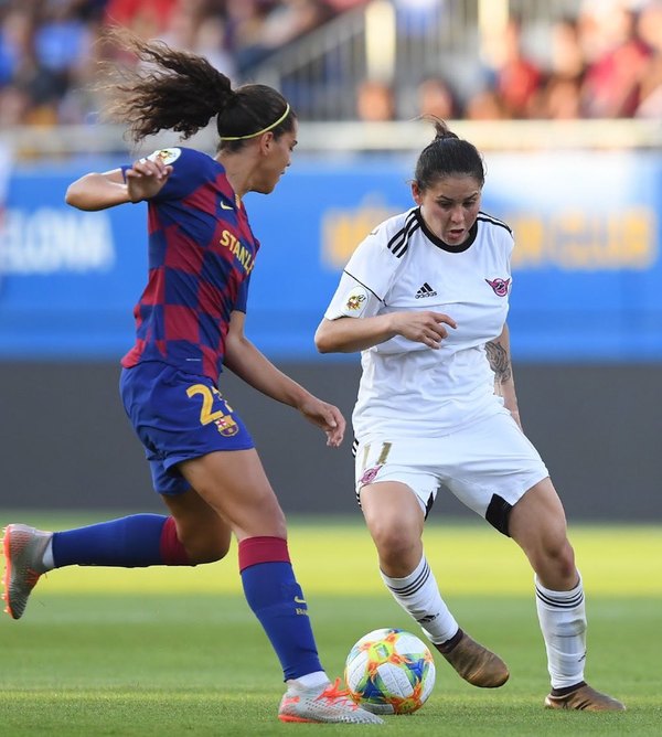Un gol paraguayo en el derby femenino español