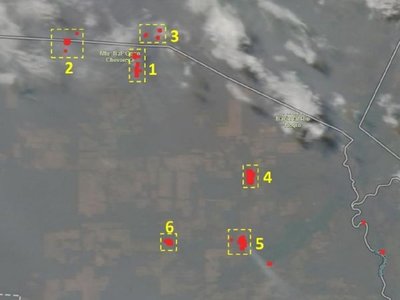 Chaco paraguayo registra 5 áreas de incendios activos