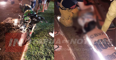 GRAVE ACCIDENTE EN AVENIDA CÉNTRICA DE HOHENAU
