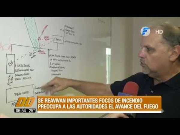 Se reavivan importantes focos de incendio en el Chaco