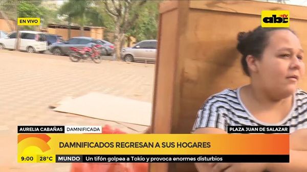 Damnificados regresan a sus hogares - ABC Noticias - ABC Color