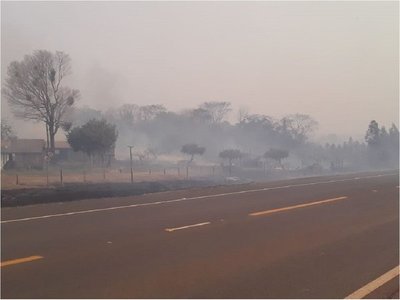 Incendio forestal ahora llega a la Reserva Mbaracayú