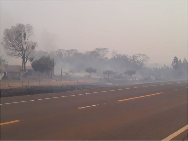 Incendio forestal ahora llega a la Reserva Mbaracayú