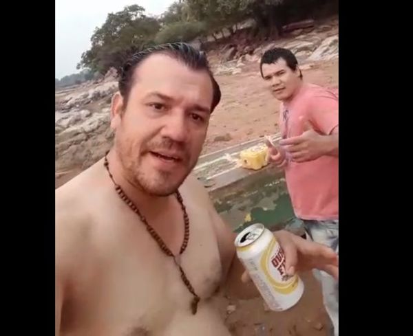Se ahogó en el río Paraguay por un pack de cervezas  - Nacionales - ABC Color