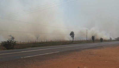 Incendios forestales afectan a Yby Ya´u, Arroyito y Azote´y