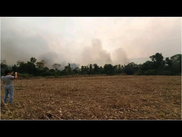 INCENDIO EN EL PARQUE NACIONAL CAAZAPÁ