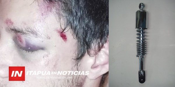 UN JOVEN FUE BRUTALMENTE GOLPEADO CON UN AMORTIGUADOR HASTA QUEDAR INCONSCIENTE