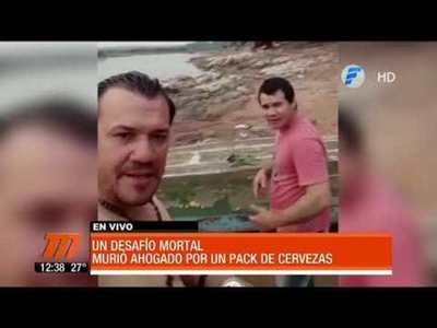 Murió ahogado por un pack de cervezas