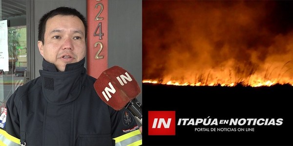 VARIOS DISTRITOS DE ITAPÚA AFECTADOS POR INCENDIOS FORESTALES