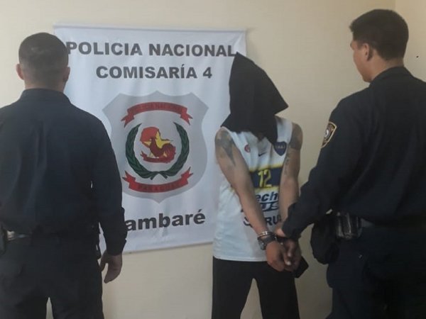 Capturan a supuesto motochorro con 12 antecedentes