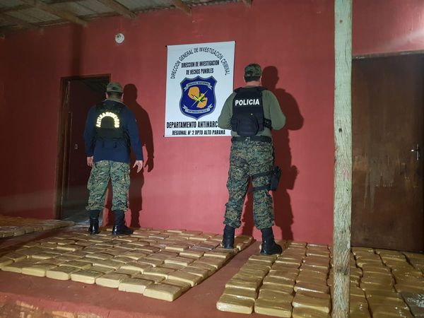 Incautan 358 kilos de marihuana en Presidente Franco