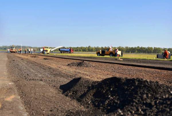 Finaliza primera etapa de intervención en pista principal del Aeropuerto •