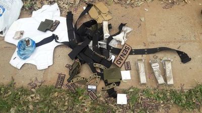 Las evidencias incautadas tras balacera y fuga de peligroso narco - Nacionales - ABC Color