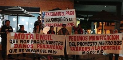 Comerciantes afirman seguir afectados por el metrobús ante desidia de gobierno  - Nacionales - ABC Color