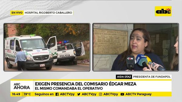 Exigen presencia del comisario Edgar Meza - ABC Noticias - ABC Color