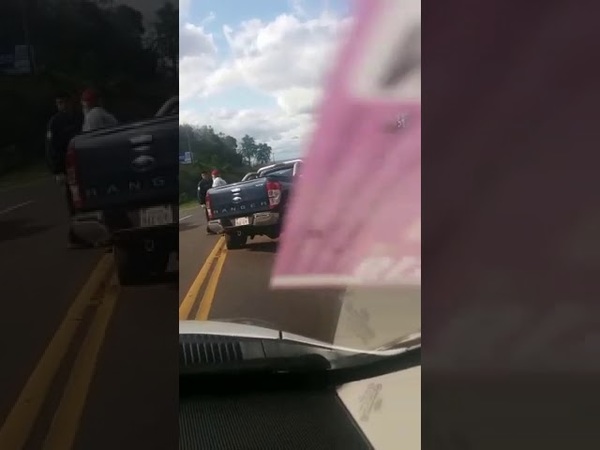 DAÑOS MATERIALES EN TRIPLE CHOQUE EN CAPITÁN MIRANDA