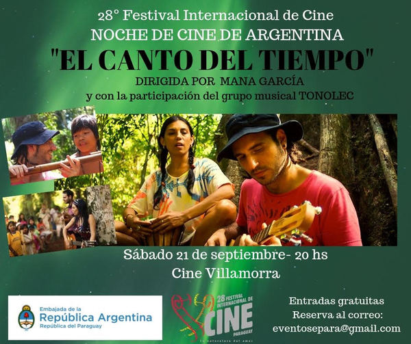 Embajada de Argentina invita a la proyección “El canto del Tiempo” | .::Agencia IP::.