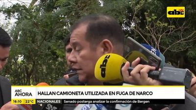 Hallan camioneta utilizada en fuga de narco - ABC Noticias - ABC Color