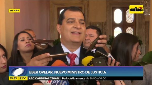 Éber Ovelar, nuevo ministro de justicia - ABC Noticias - ABC Color