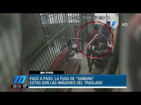 “Samura” sin esposas antes de fugarse