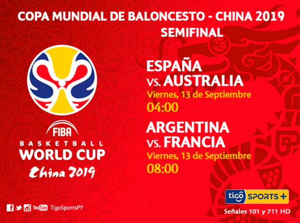 La semifinal del Mundial de básquet se vive por Tigo Sports +