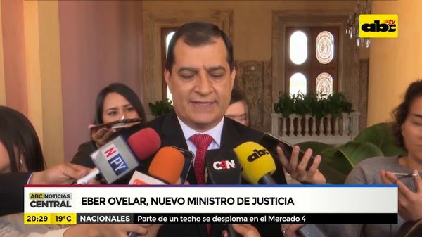 Éber Ovelar, nuevo ministro de justicia - ABC Noticias - ABC Color