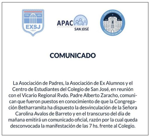 Deciden desvincular a cuestionada administradora del colegio San José