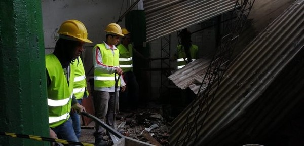 Derrumbe en el Mercado 4 no dejó heridos