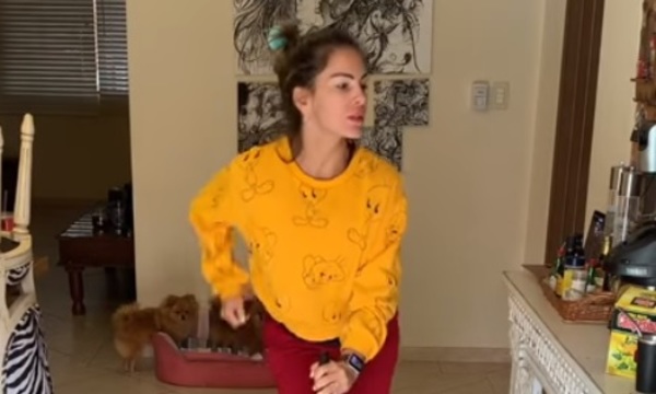 Maga Páez volvió mostrar sus dotes de "bailarina"