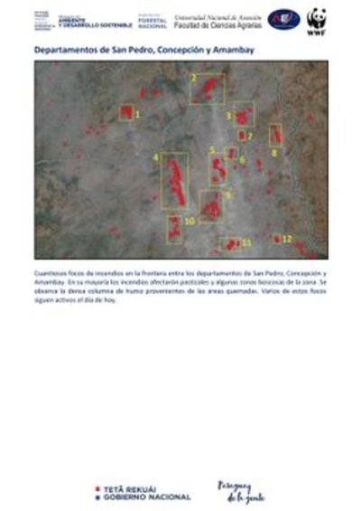 Confirman más de dos mil focos de calor en actividad en Paraguay - .::RADIO NACIONAL::.