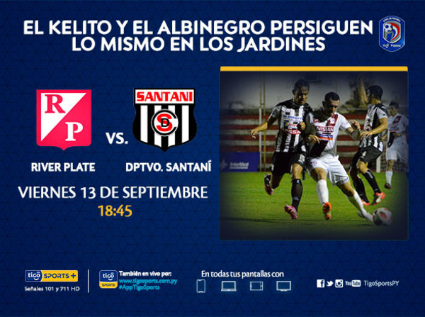 River Plate y Deportivo Santaní se miden en los Jardines del Kelito