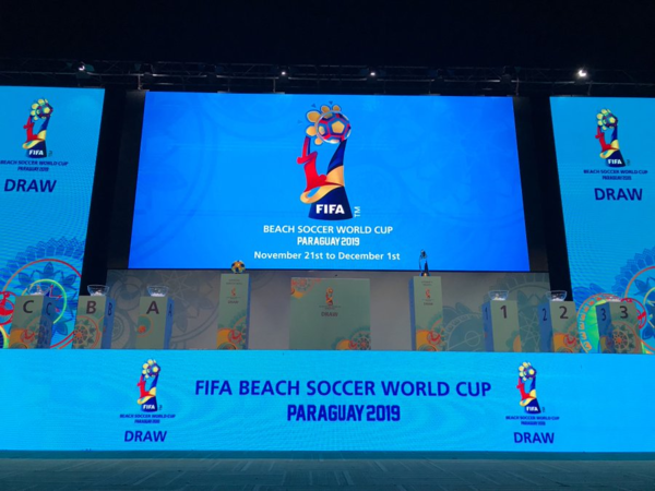 Grupos definidos para el Mundial de Fútbol Playa, Paraguay 2019