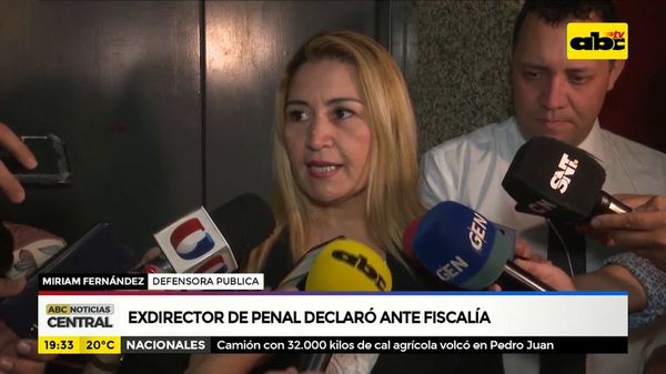 Exdirector de penal declaró ante fiscalía - ABC Noticias - ABC Color